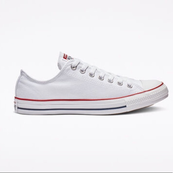 Converse Shoes - CONVERSE CHUCK TAYLOR All Star Classic Low Top White Red Blue Size 8.5